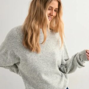 Cozy grey wool sweater